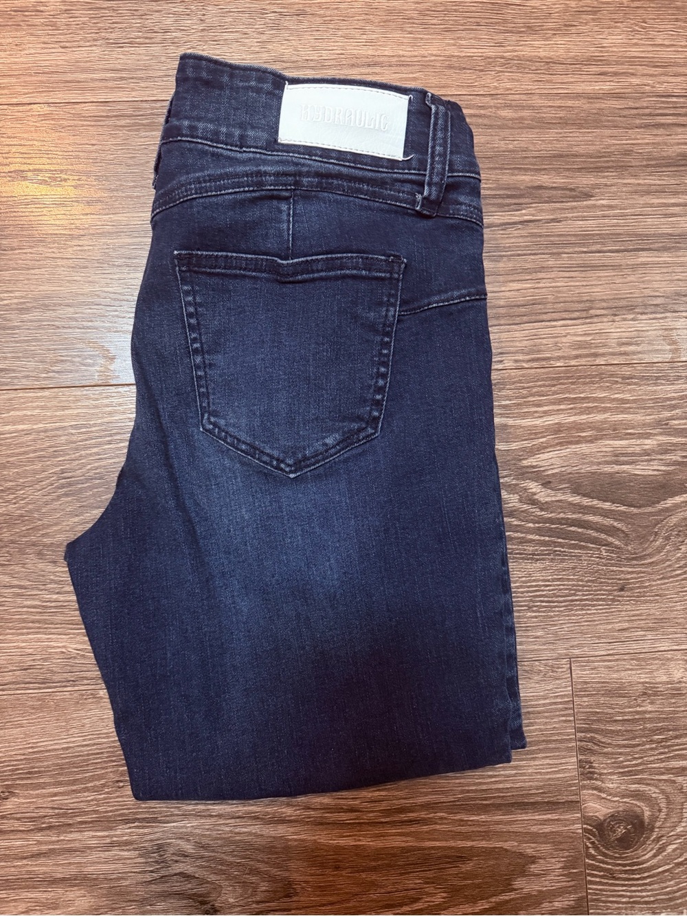 Hydraulic Dark Blue capri/ankle Crop Jeans - Picture 2 of 6